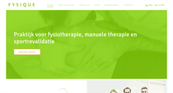 Desktop Screenshot of fysique.nl